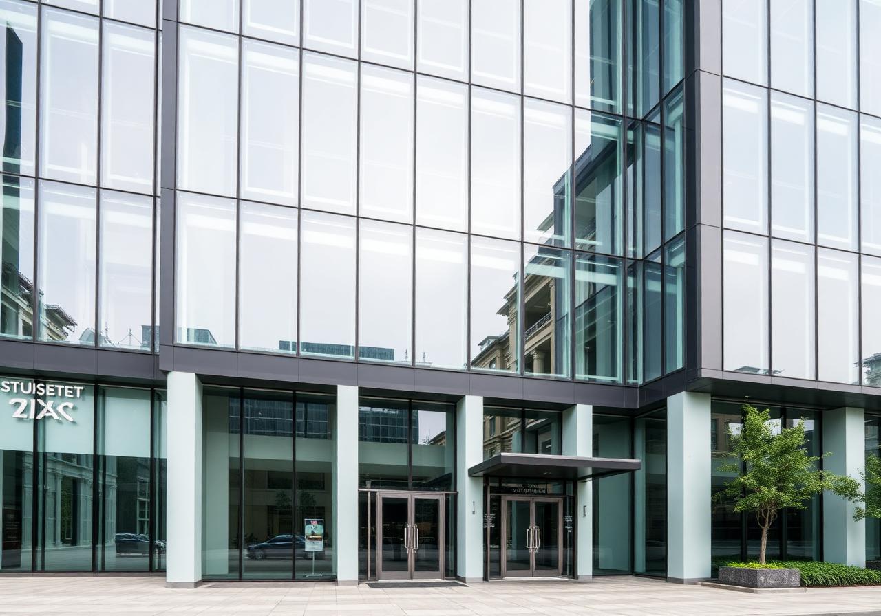 Modern corporate office building